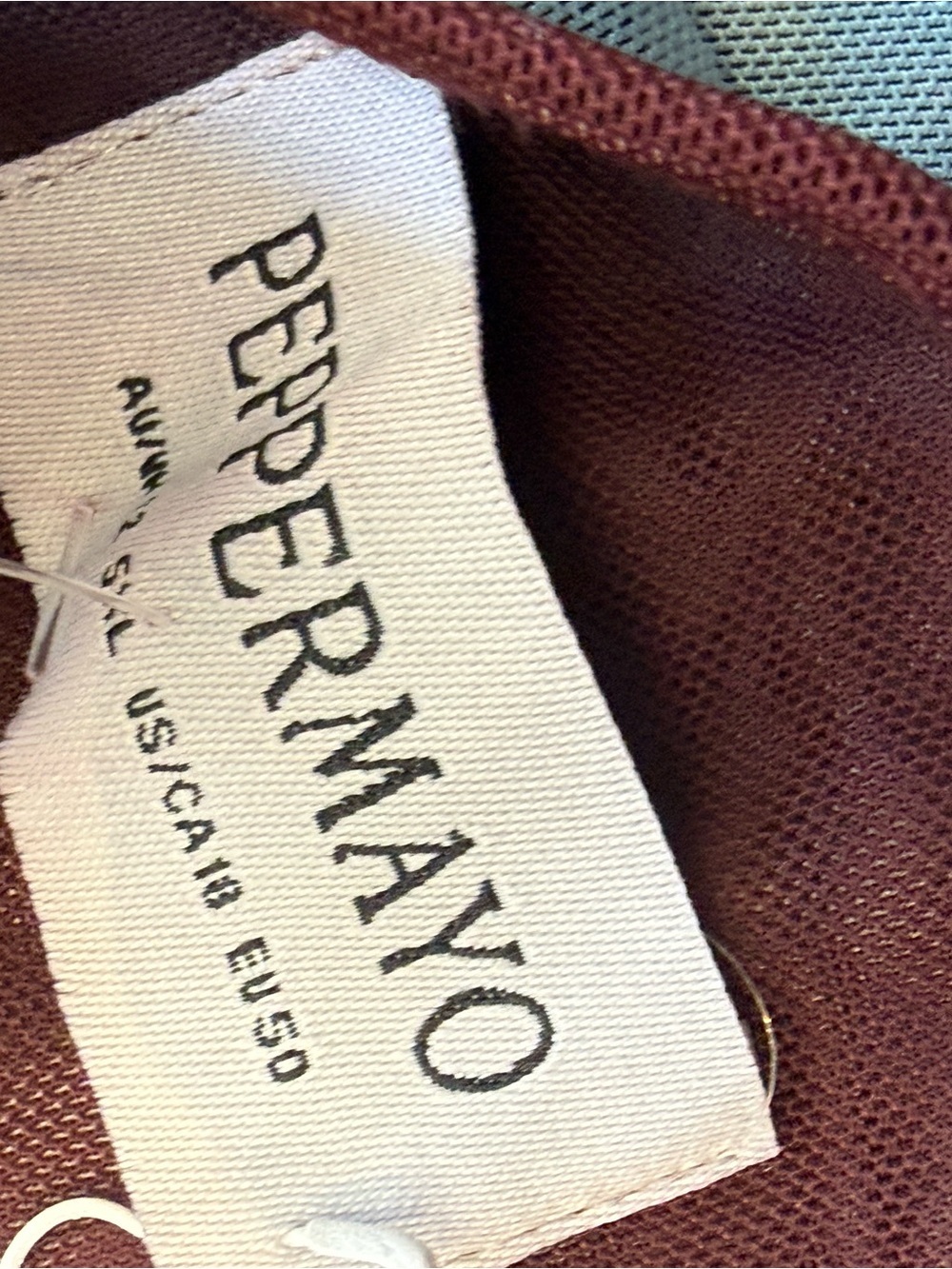 NWOT Peppermayo Dayana Maxi Dress Maroon Floral US 18 Plus Size XXL Summer - Picture 4 of 4